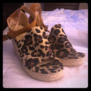 Leopard Wedges